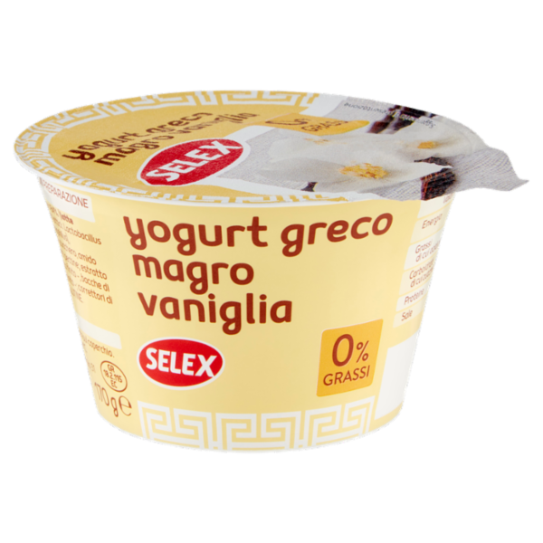 Selex Yogurt Greco Magro Vaniglia 170 g