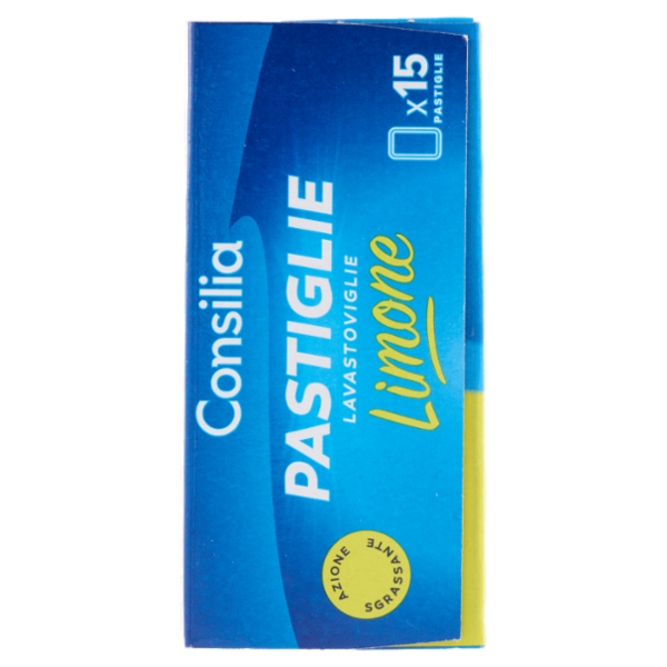 Consilia Detersivo per Lavastoviglie Pastiglie Bistrato al Limone 15x15 g