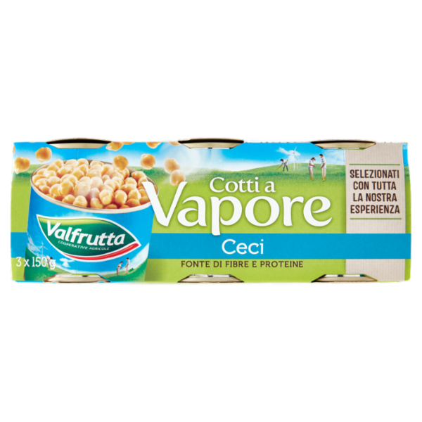 Valfrutta Cotti a Vapore Ceci 3 x 150 g