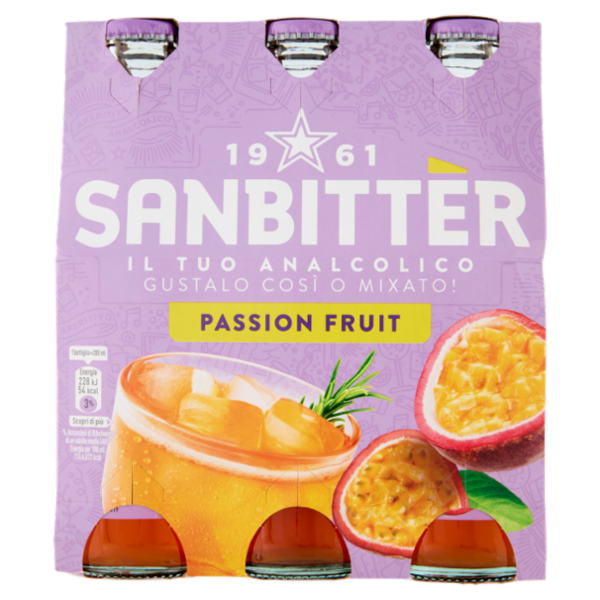 Sanbittèr Passion Fruit 20cl x3