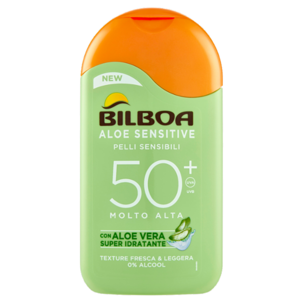 Bilboa Aloe Sensitive Pelli Sensibili 50⁺ Molto Alta 200 ml