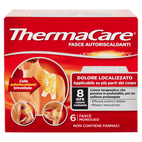 ThermaCare Fasce Autoriscaldanti Versatile Dolore Localizzato 6 pz