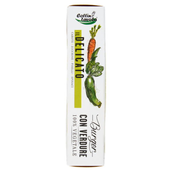 Cottin tavola 100% Vegetale Burger con Verdure il Delicato 2 x 100 g