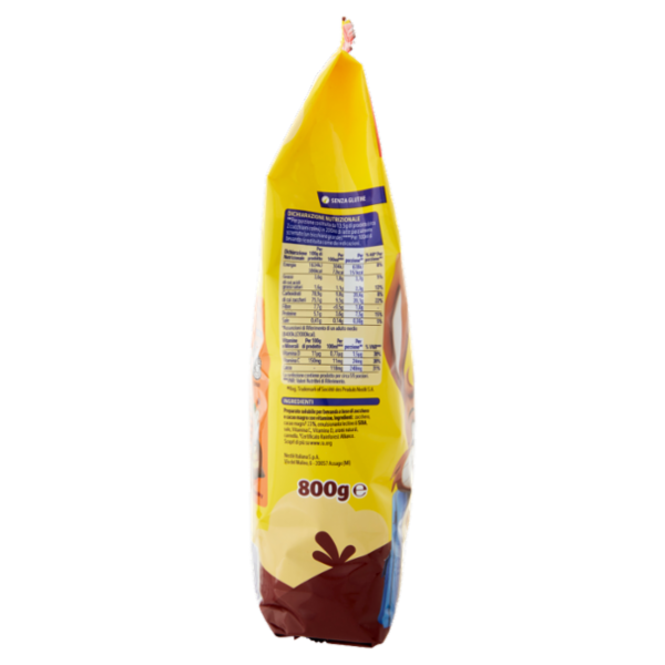 NESQUIK Preparato Solubile per Bevanda con Cacao Magro sacchetto 800 g