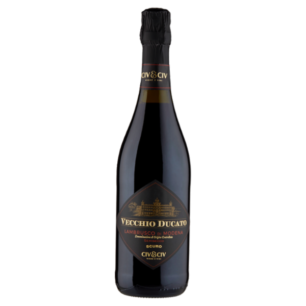 Civ&Civ Vecchio Ducato Lambrusco di Modena DOC Semisecco Scuro 750 ml