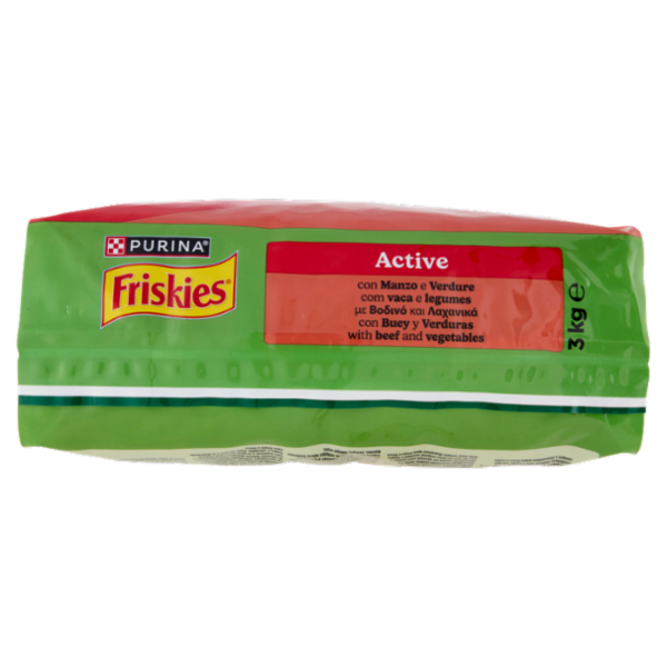 PURINA FRISKIES Active Manzo e Verdure 3kg
