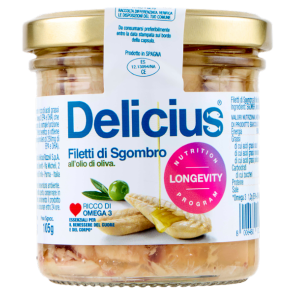 Delicius Filetti di Sgombro all'olio di oliva 150 g
