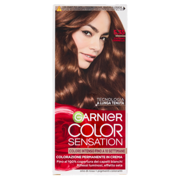 Garnier Color Sensation Colorazione Permanente in Crema 5.35 Castano Cannella