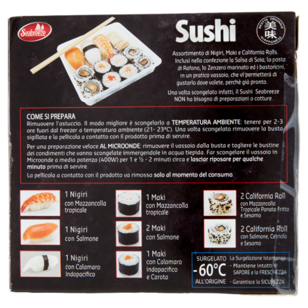 Seabreeze Sushi 11 Specialità assortite 215 g