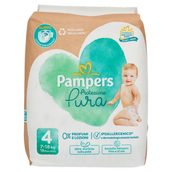 Pampers Protezione Pura 4 19 pz