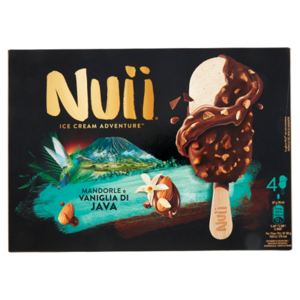 NUII Mandorle e Vaniglia di Java 4 x 67 g