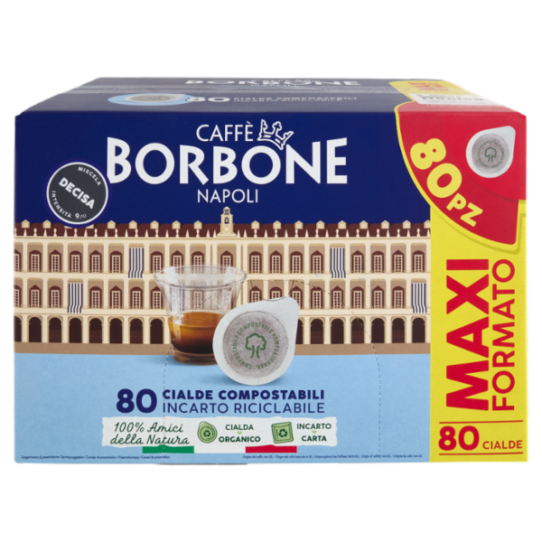 Caffè Borbone Miscela Decisa Cialde Compostabili 80 x 7,2 g