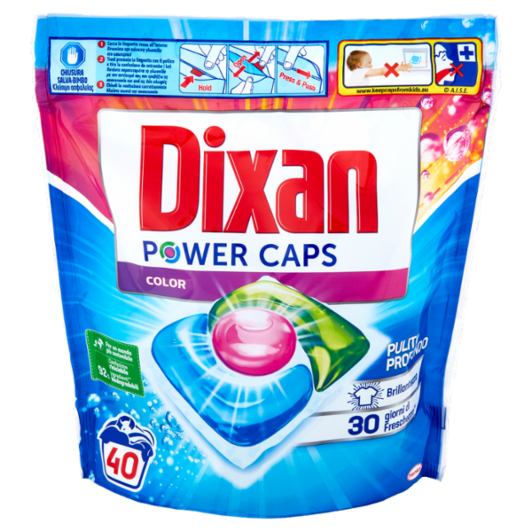 DIXAN PowerCaps Color 40pz (560g)