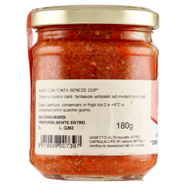 RAGU' CON CINTA SENESE DOP 180gr