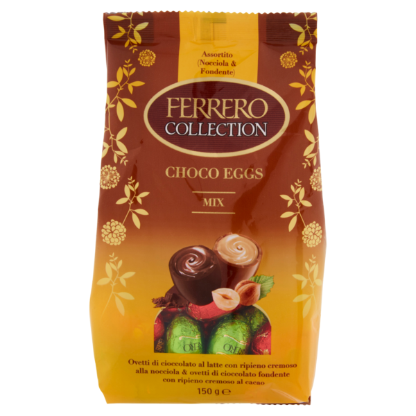 Ferrero Collection Choco Eggs Mix Assortito (Nocciola & Fondente) 150 g