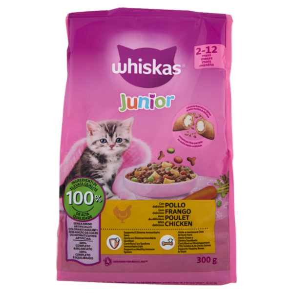 Whiskas Junior Crocchette con delizioso Pollo 300g