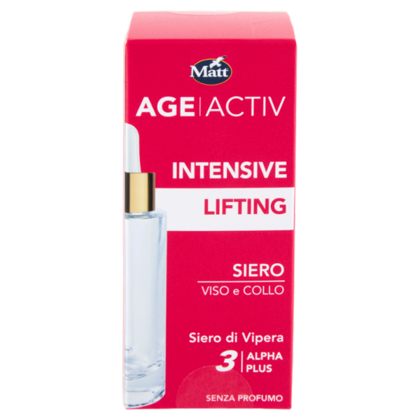Matt Age Activ Intensive Lifting Siero Viso e Collo Siero di Vipera 3 Alpha Plus 30 ml