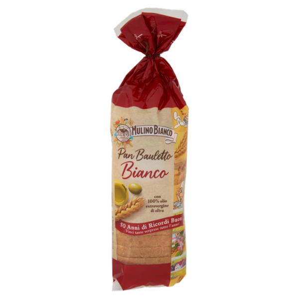 Mulino Bianco Pan Bauletto Bianco Pane Ideale per Panini 400g