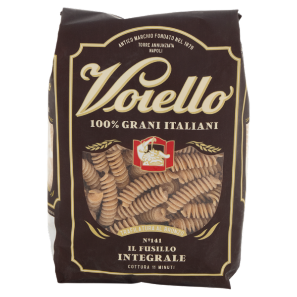 Voiello Pasta Il Fusillo Integrale N°141 Grano 100% Italiano Trafilata Bronzo 500g