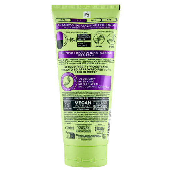 Garnier Fructis Metodo Ricci N°1 Shampoo, 200 ml