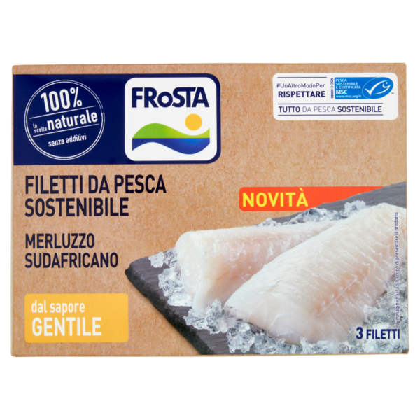 Frosta Filetti da Pesca Sostenibile Merluzzo Sudafricano 3 Filetti 300 g