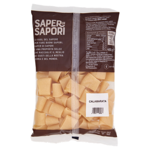 Selex Saper di Sapori Pasta Fresca di Semola Calamarata 450 g