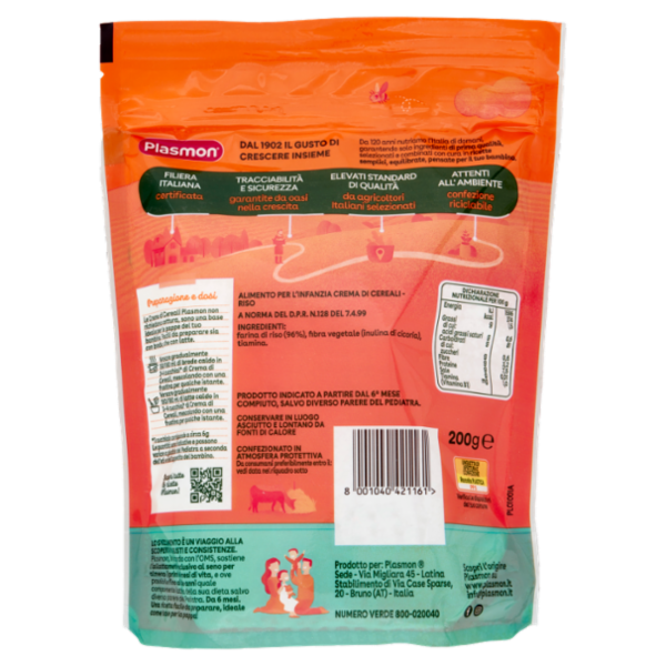 Plasmon la Crema di Cereali Riso 200 g