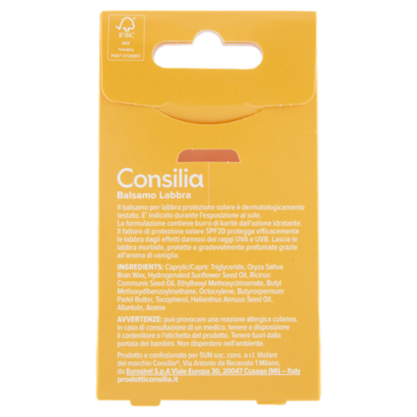 Consilia Balsamo Labbra Protezione Solare