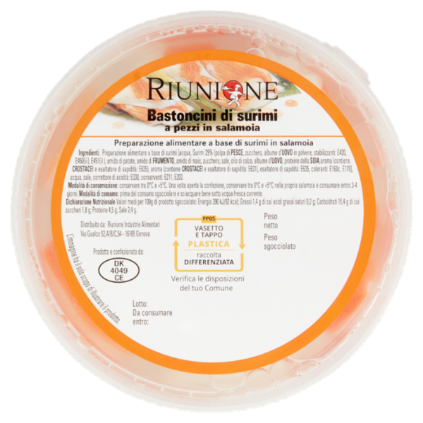 Riunione Bastoncini di surimi a pezzi in salamoia 500 g