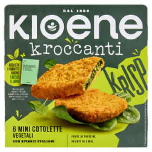 Kioene Kroccanti 6 Mini Cotolette Vegetali Con Spinaci Italiani 200 g