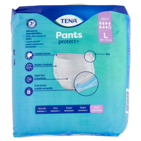 Tena Pants protect+ Maxi L 8 pz