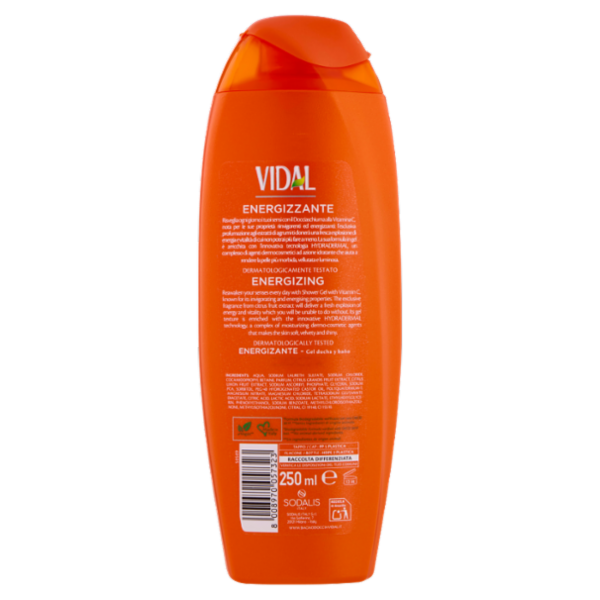 Vidal Vitamin C Docciaschiuma Energizzante Vitamina C 250 ml