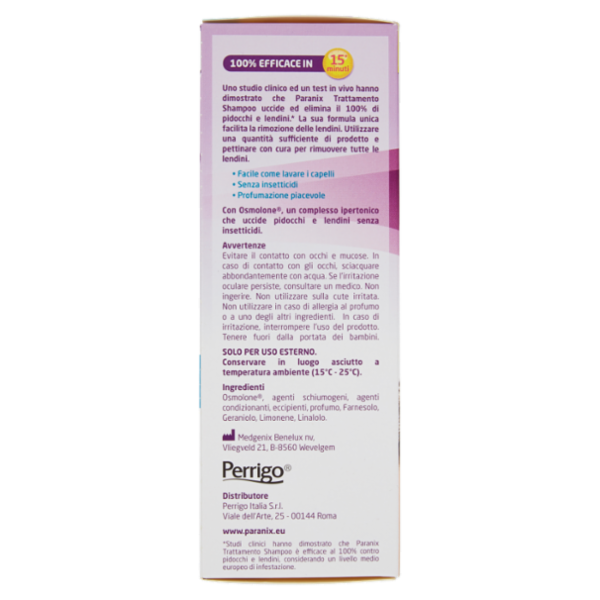 Paranix Elimina Pidocchi & Lendini Trattamento Shampoo + Pettine 200 ml