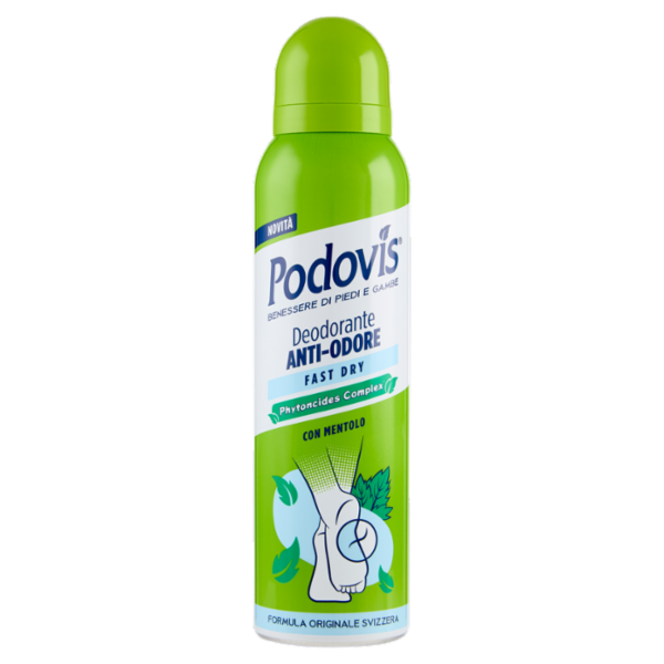 Podovis Deodorante Anti-Odore Fast Dry con Mentolo 150 ml