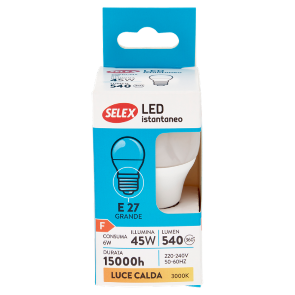 Selex Lampadina Led SMD Minisfera E27 6W