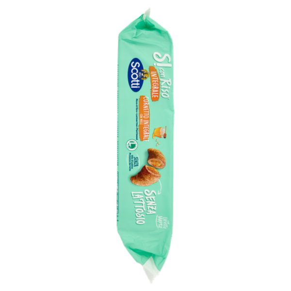 Riso Scotti Si con Riso Senza Lattosio Cornetto Integrale con Miele 5 x 50 g