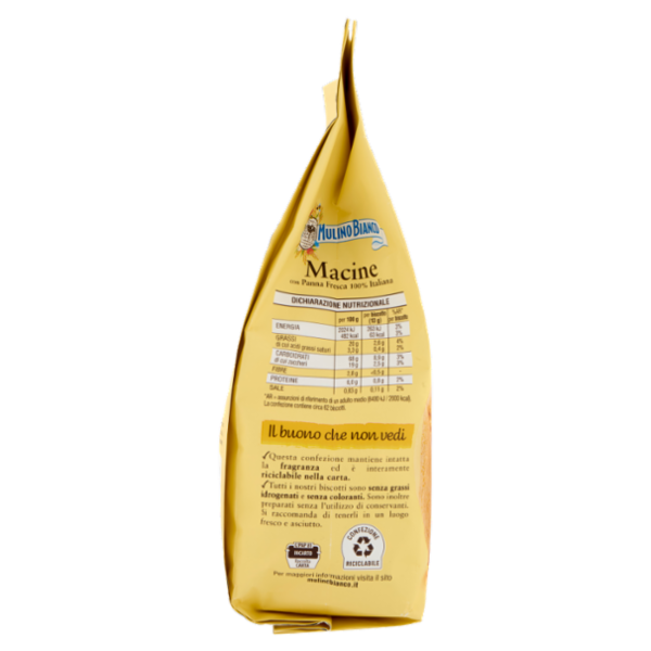 Mulino Bianco Macine Biscotti con Panna Fresca 800g