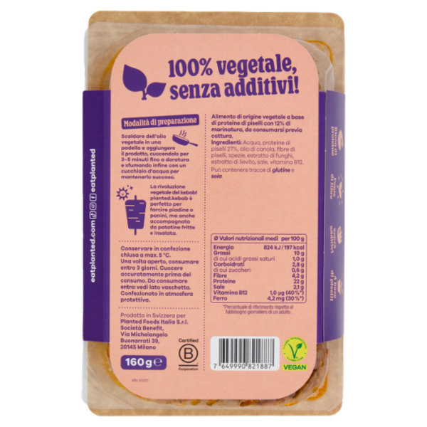 planted. Scaglie Gusto Kebab 160 g