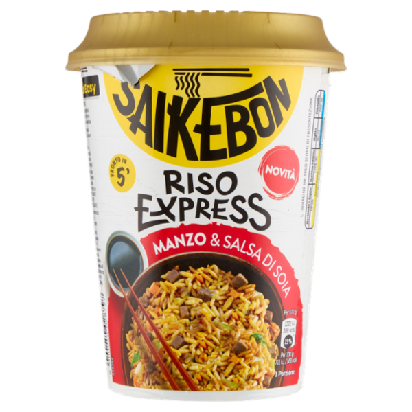 Saikebon Riso Express Manzo & Salsa di Soia 84 g