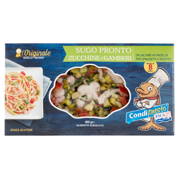 Esca Condipresto Sugo Pronto Zucchine e Gamberi 400 g