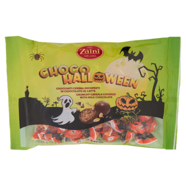 Zàini Choco Halloween Croccanti Cereali Ricoperti di Cioccolato al Latte 92 g