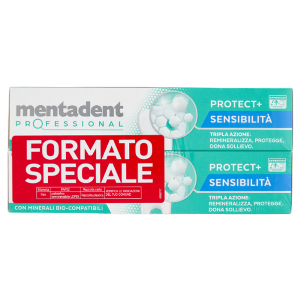 Mentadent Profesional Protect+ Sensibilità 2 x 75 ml