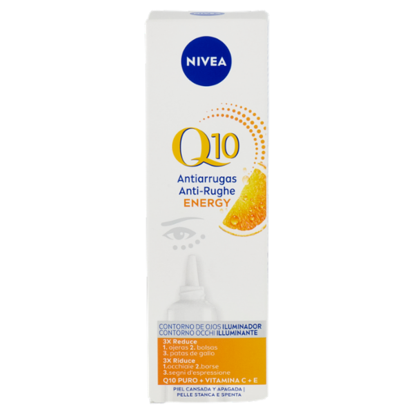 Nivea Q10 Anti-Rughe Energy Contorno Occhi Illuminante Pelle Stanca e Spenta 15 ml