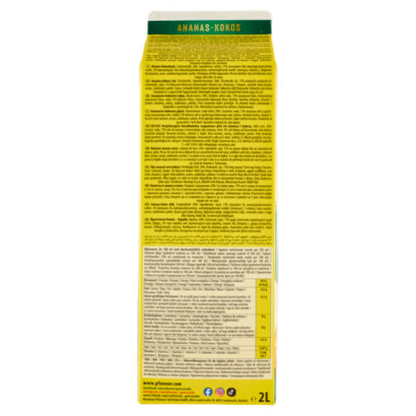 Pfanner Ananas-Cocco 2 L