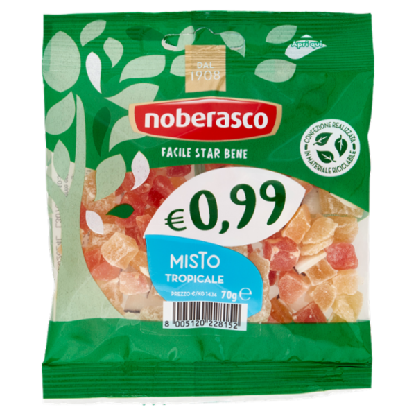 noberasco € 0,99 Misto Tropicale 70 g