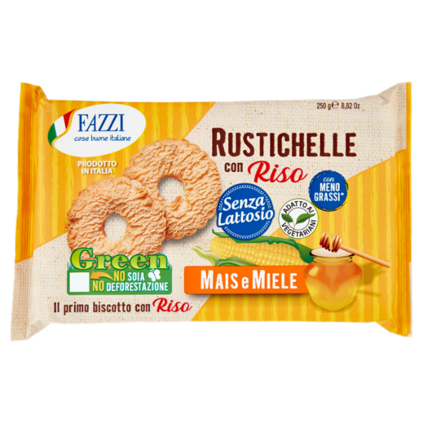 Fazzi Rustichelle con Riso Mais e Miele 250 g