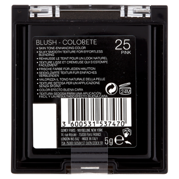 Maybelline New York Blush Fit Me, Texture Compatta in Polvere, Pink