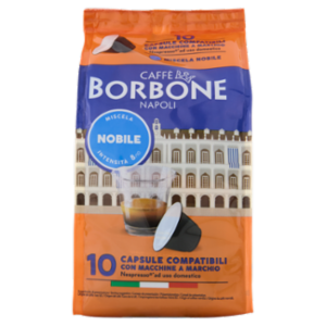 Caffè Borbone Miscela Nobile Capsule Compatibili Nespresso* Ad Uso Domestico 10 x 5 g