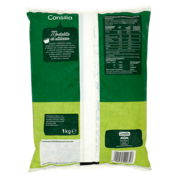 Consilia Minestrone di Verdure Surgelato 1 kg