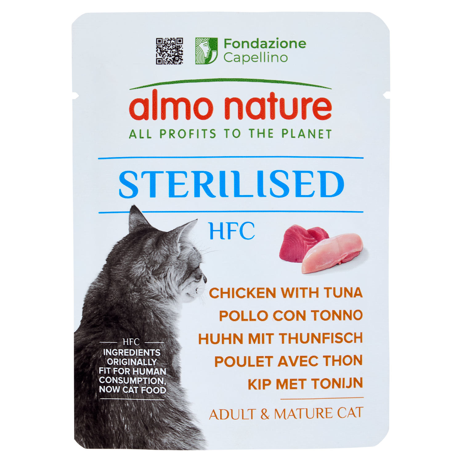 Almo Nature HFC Sterilised Adult & Mature Cat Pollo Con Tonno 50 g